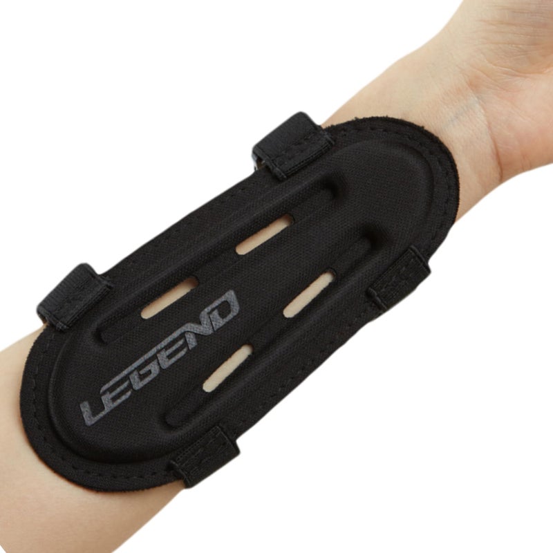 LEGEND Armguard XT Archery Arm Guard - Vented Design in Thermo Shaped EVA Foam - Forearm Guards with Full Coverage & Protection - Adjustable Elastic Straps with Quick-Release Buckles - Black - L - Image 1
